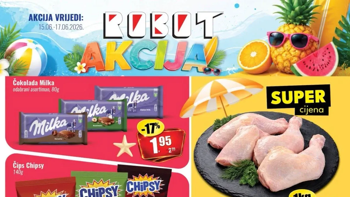 Robot akcija do 17.06.2026 – novi katalog sa super cijenama, ljetnim sniženjima i ponudom za cijelu porodicu