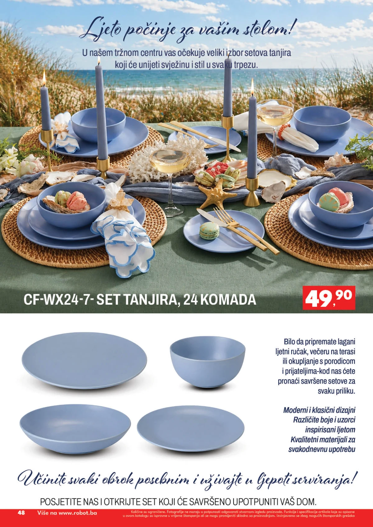 Robot katalog maj 2026 strana 48 sniženja prehrana piće hemija BiH