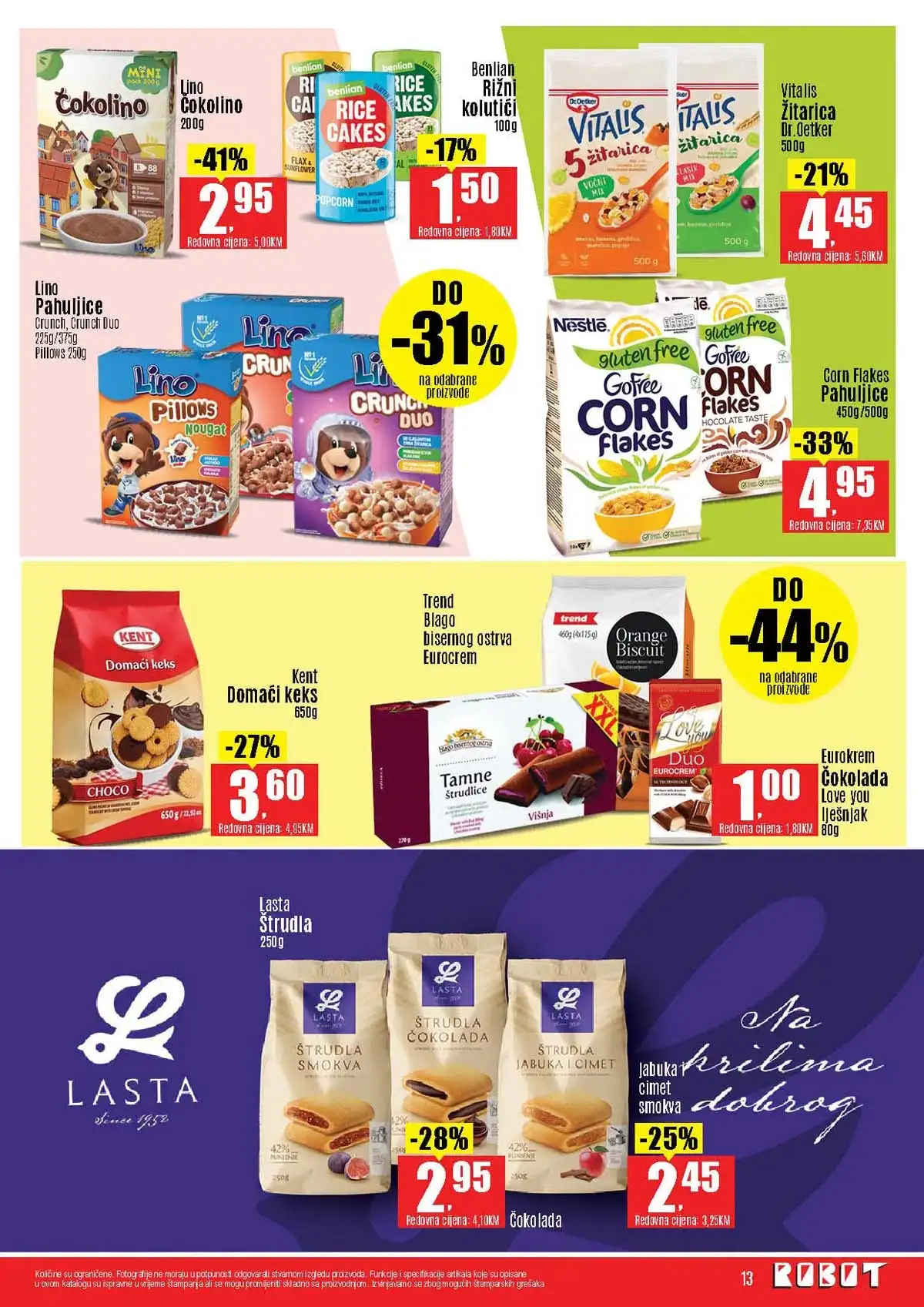 Robot katalog sniženja do 41 posto prehrambeni proizvodi april 2026 strana 13