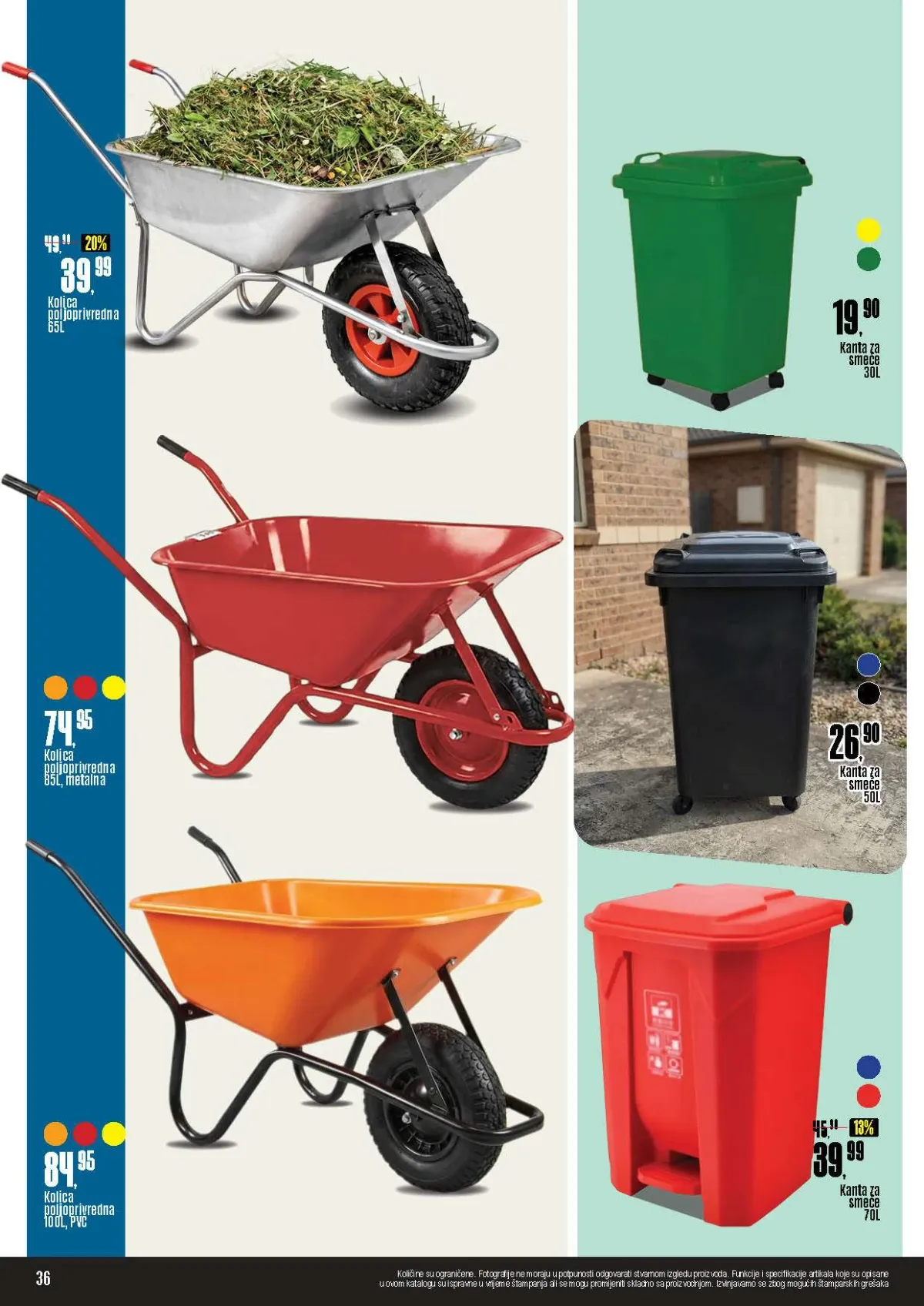 Robot katalog – građevinska i baštenska kolica te kante za smeće