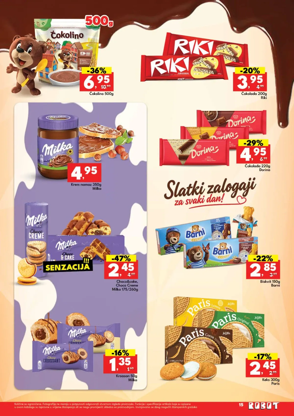 Robot katalog donosi akciju na kafu, sireve, smrznuto povrće i slatkiše