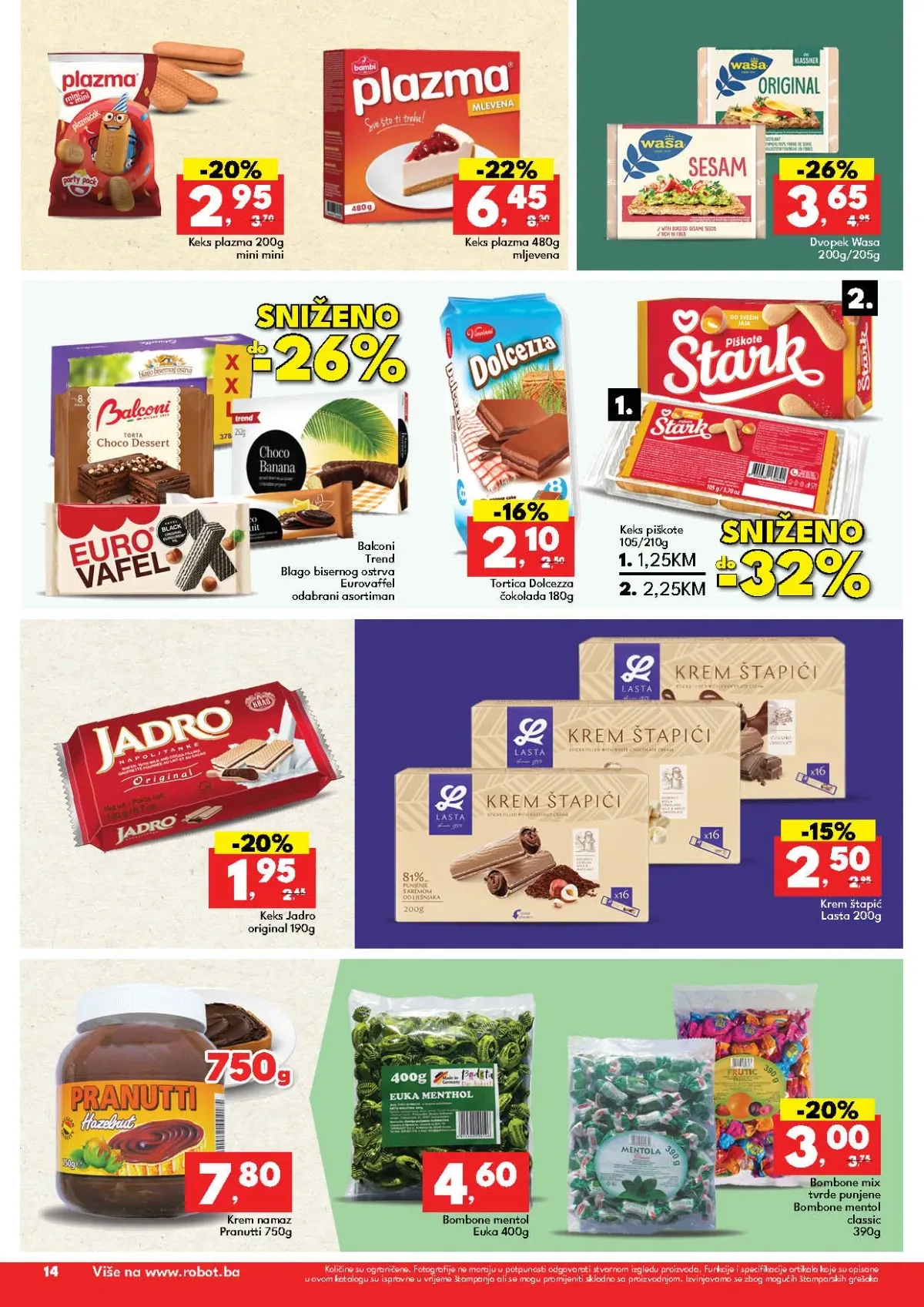 Robot katalog sa akcijom na kafu, cappuccino, instant napitke i Powerade