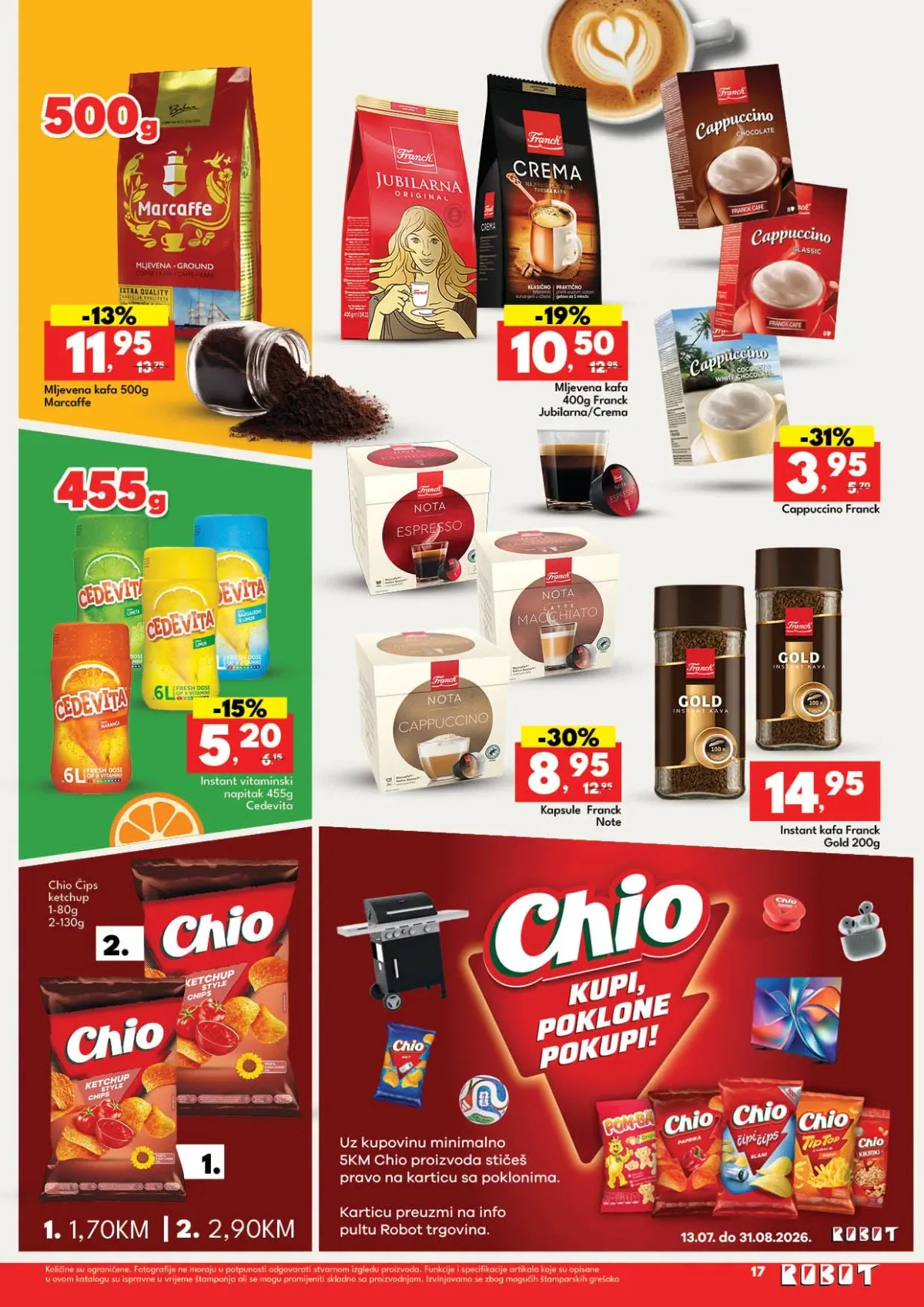 Robot katalog sa akcijom na Pepsi, Karlovačko pivo, grickalice i sokove