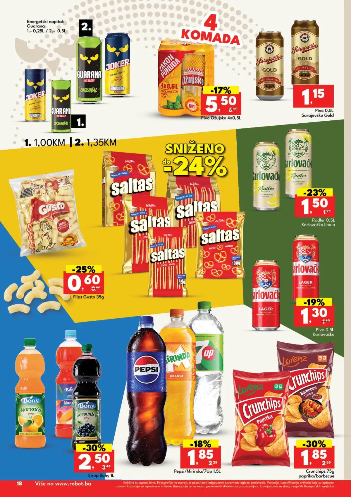 Robot katalog donosi popuste na čips, pivo, sokove i grickalice