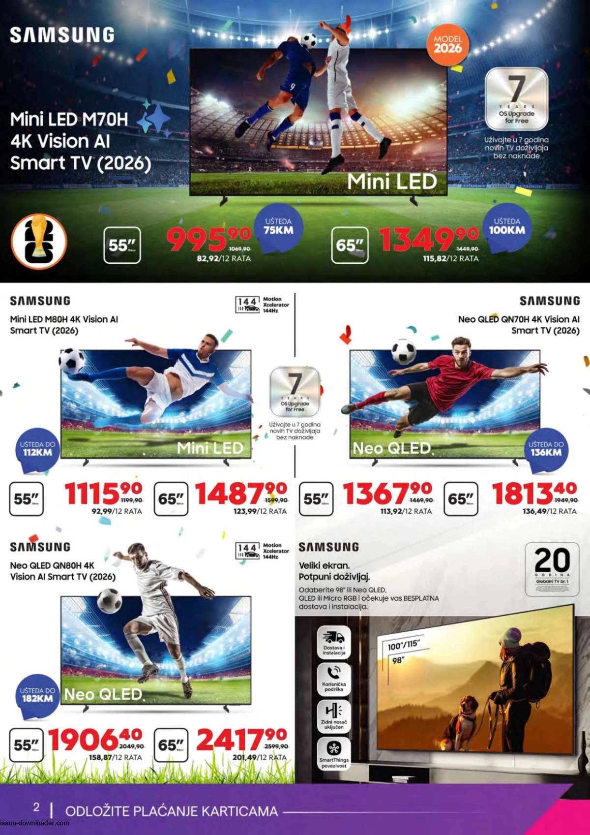 Samsung televizori na akciji u Tehnomag katalogu do 30.06.2026