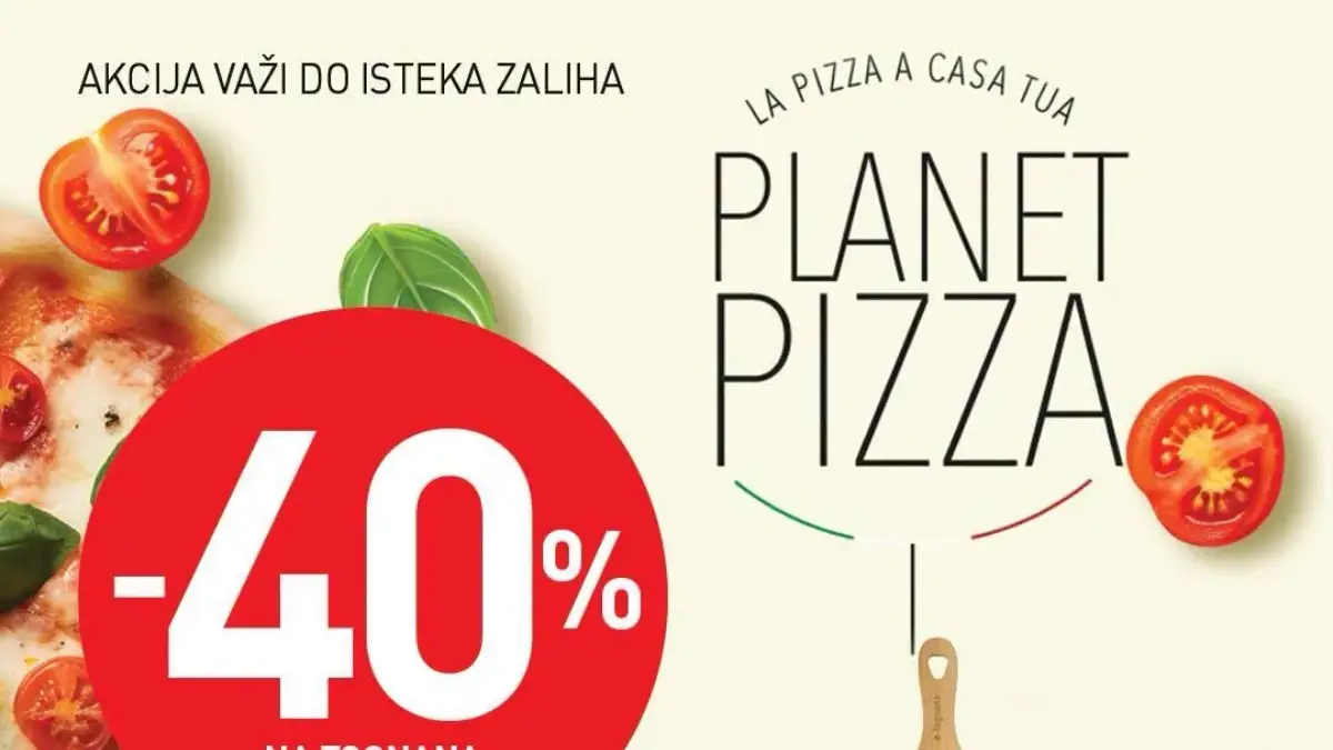 Planet Pizza akcija u Crvenoj Jabuci – Tognana pribor za pizzu snižen do 40 posto