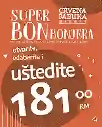 Crvena jabuka bonbonjera kuponski katalog sa uštedom do 181 KM do 30. aprila 2026