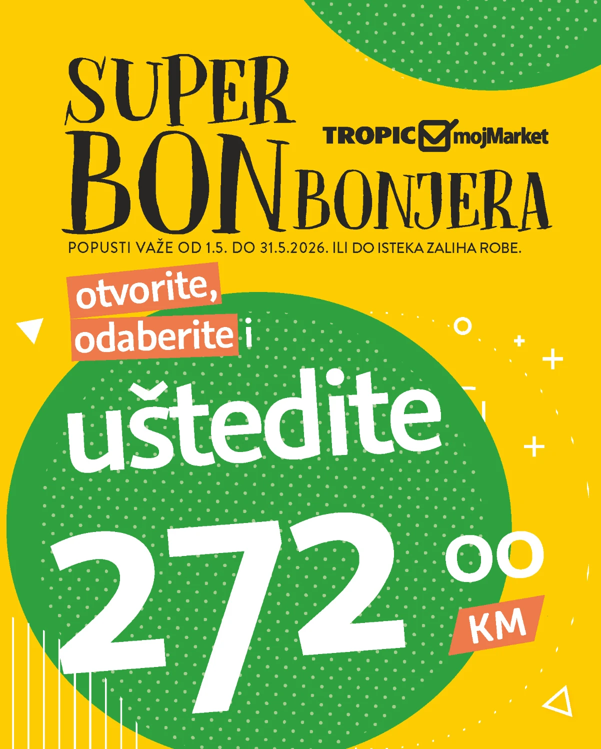 Tropic Moj Market Super Bonbonjera kuponi maj 2026 strana 1