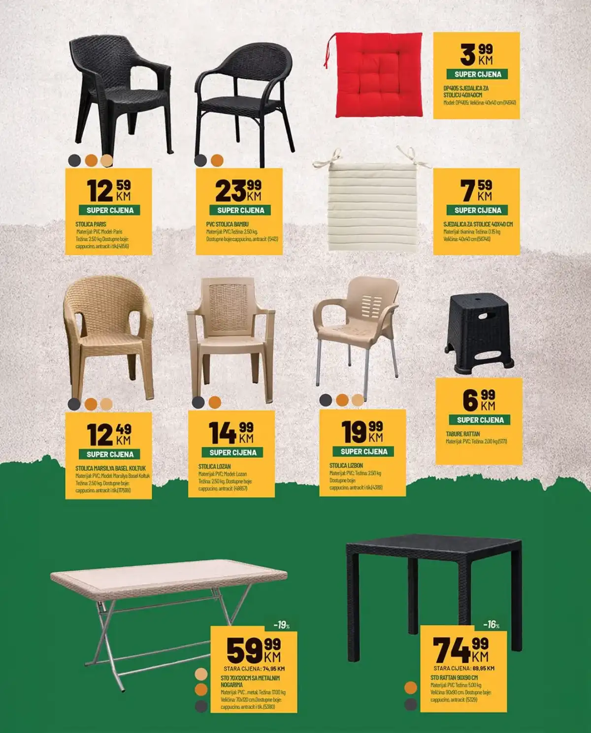 Zeka akcija stolice i baštenski namještaj sniženje za prvi maj strana 3
