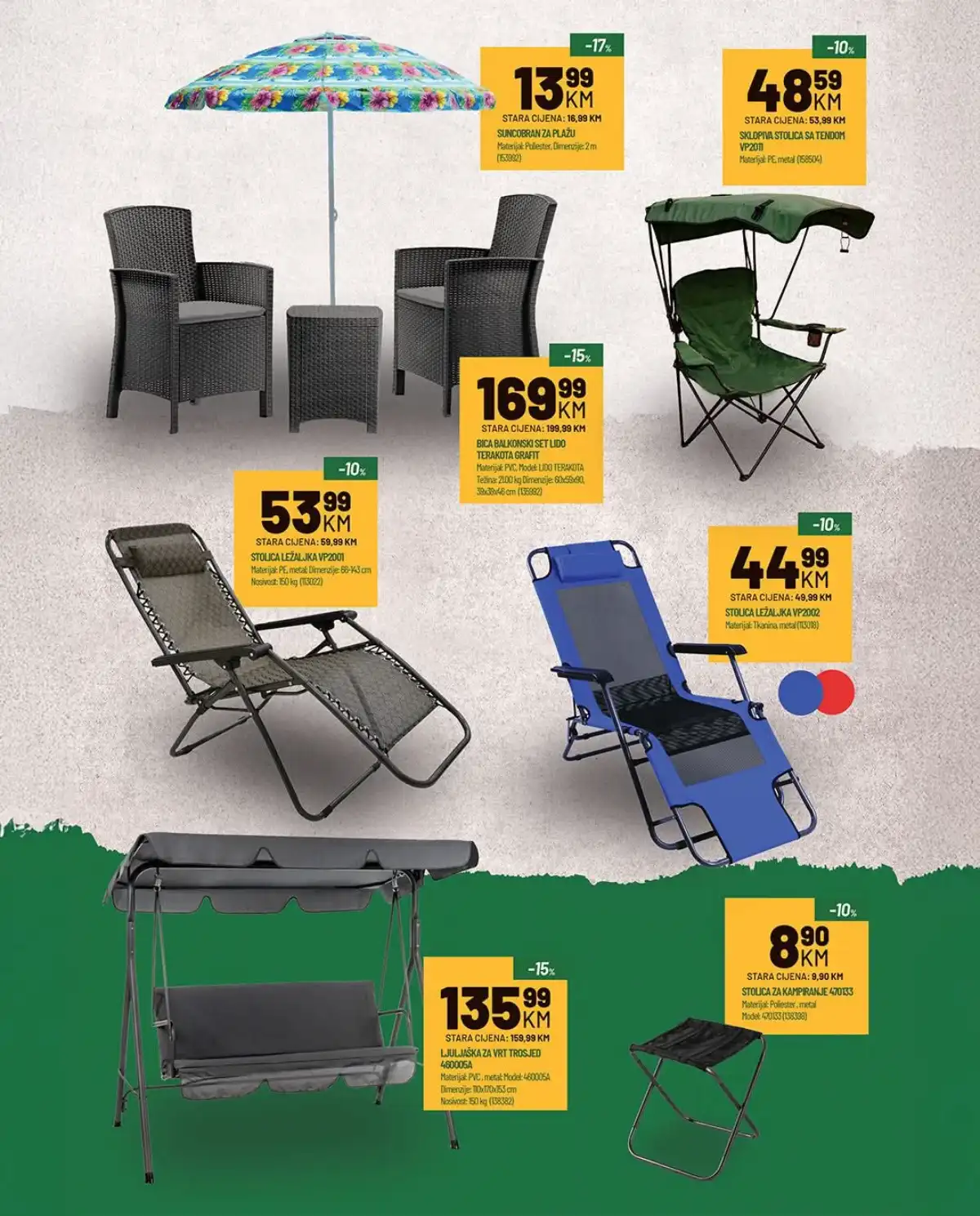 Zeka akcija suncobrani i baštenski setovi sniženje za prvi maj strana 4