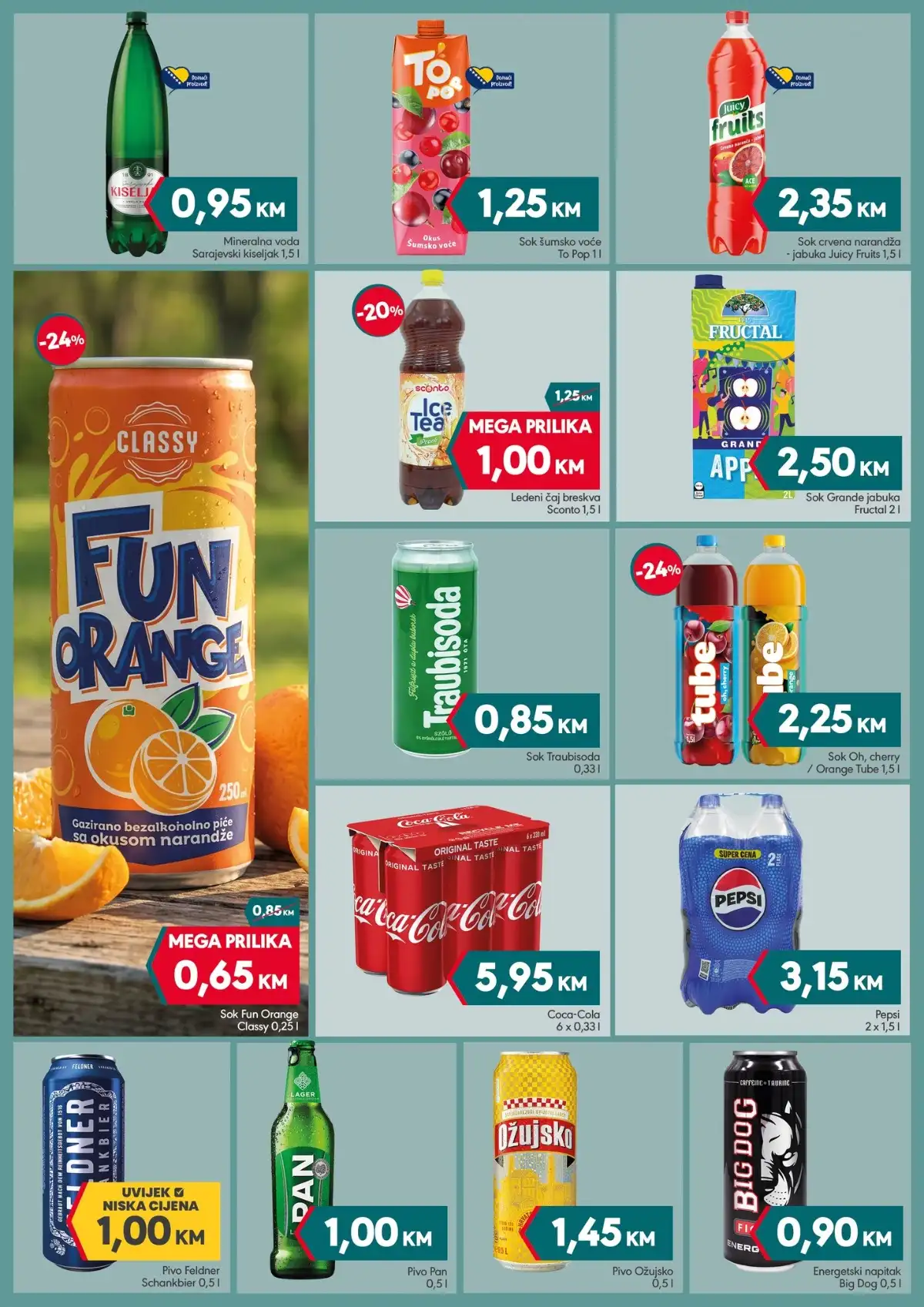 Mega Diskont akcija sokovi cola pivo energija katalog BiH – strana 3