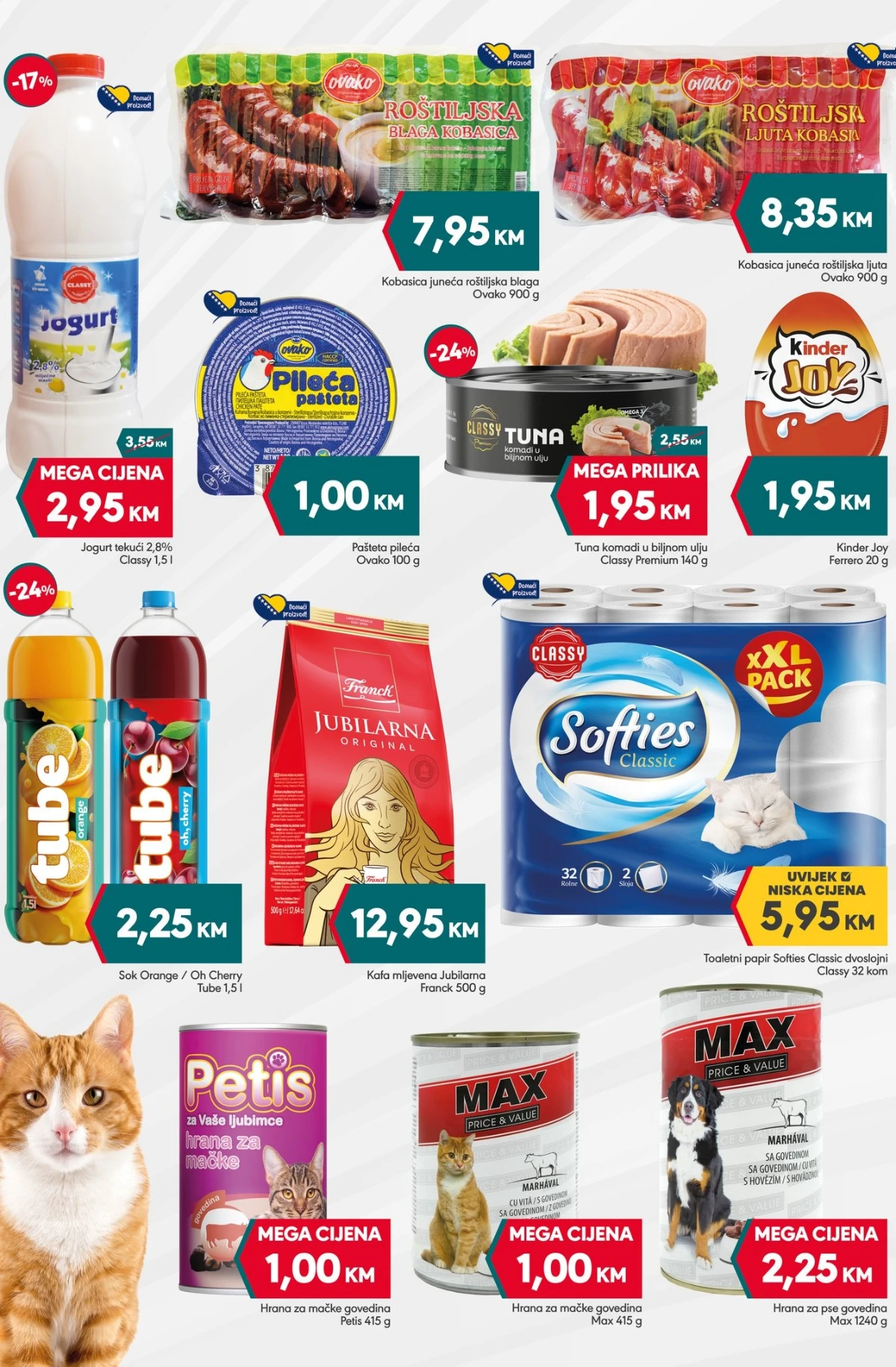 Mega Diskont i Yimor vikend akcija – Jubilarna kafa 12,95 KM, tuna 1,95 KM i Tube sokovi 2,25 KM