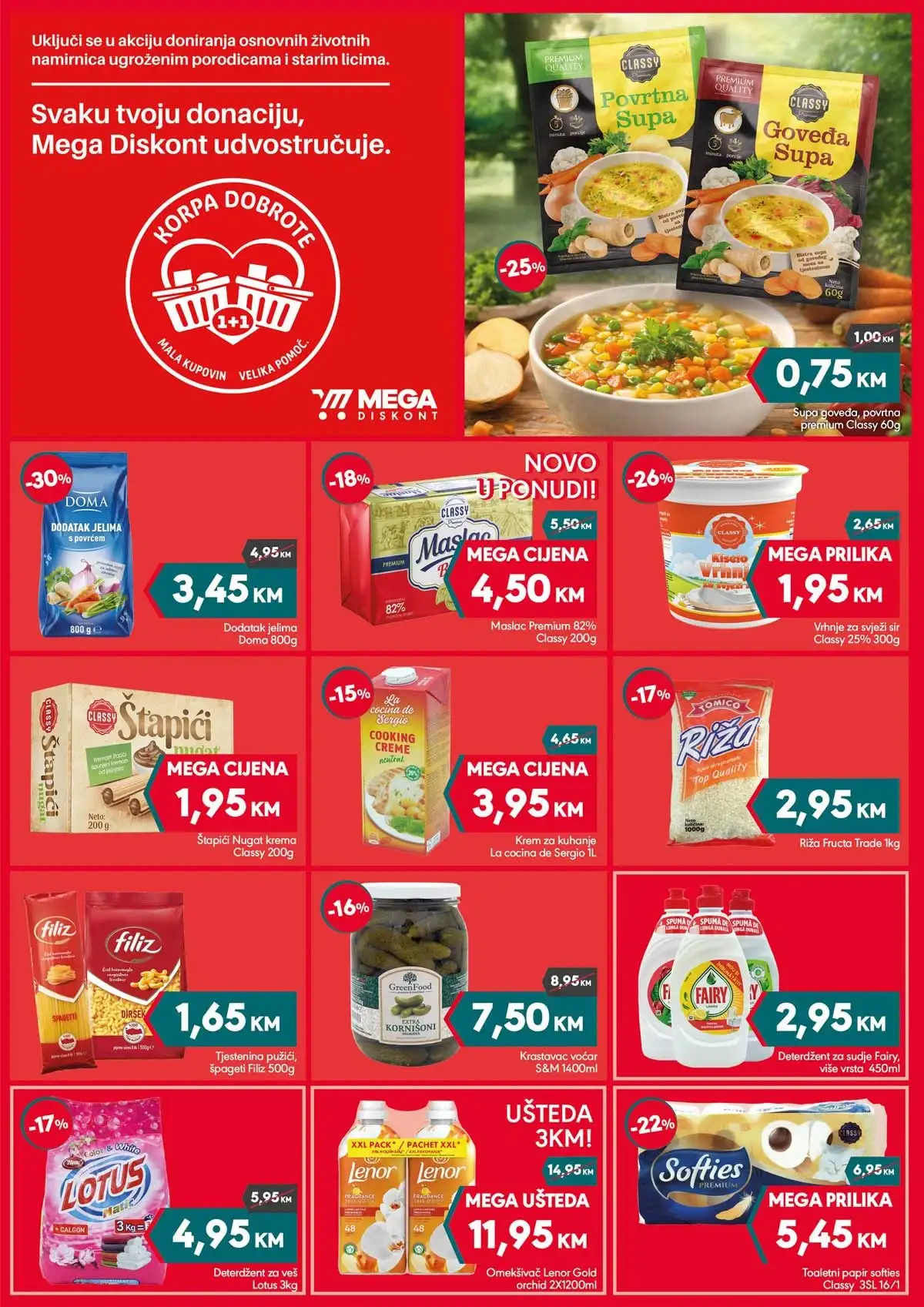 Mega Diskont akcija prehrana i kućne potrepštine sniženja do 40%